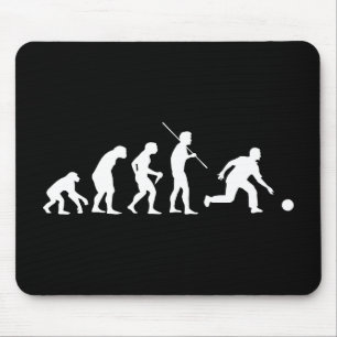 Alfombrilla De Ratón Evolución de los bolos del hombre al jugador de