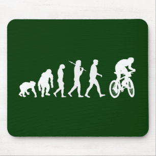 Alfombrilla De Ratón Evolución de los motoristas biking de la montaña