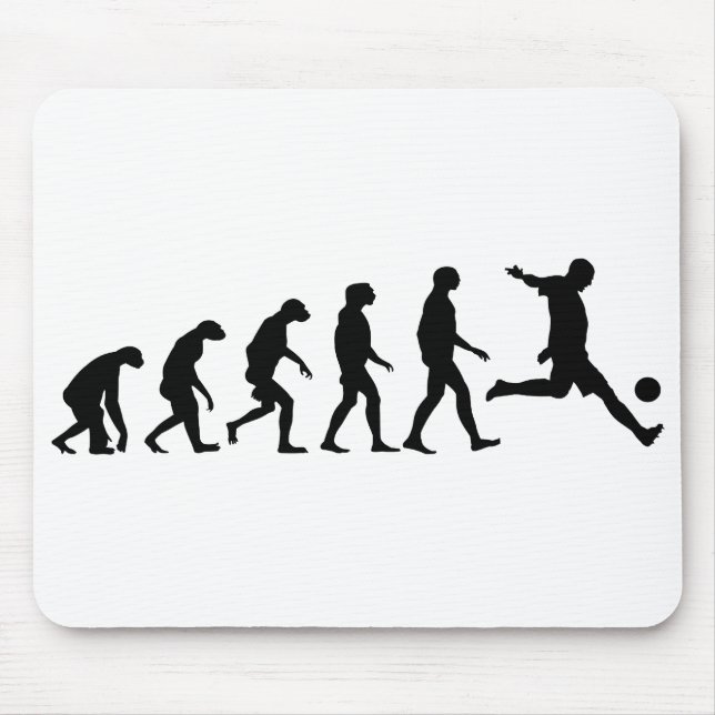 Alfombrilla De Ratón Evolución del fútbol (Frente)