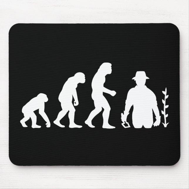 Alfombrilla De Ratón Evolución del jardinero (Frente)