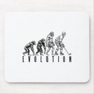 Alfombrilla De Ratón Evolución del jugador de hockey sobre hielo hombre