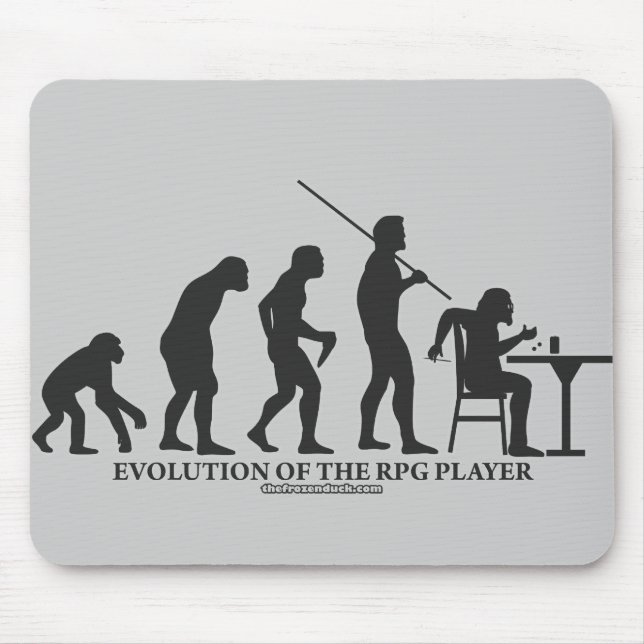 Alfombrilla De Ratón Evolución del jugador del RPG (Frente)