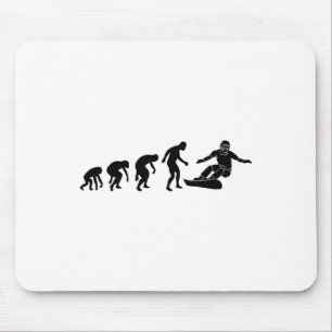 Alfombrilla De Ratón Evolución del Snowboard - Amantes del Snowboard S