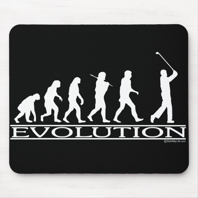 Alfombrilla De Ratón Evolución - hombre - golf (Frente)