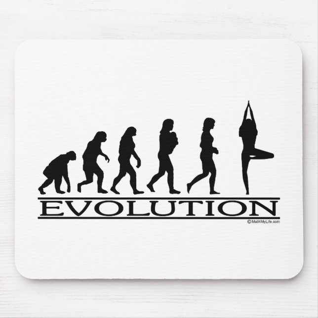 Alfombrilla De Ratón Evolución - yoga (Frente)