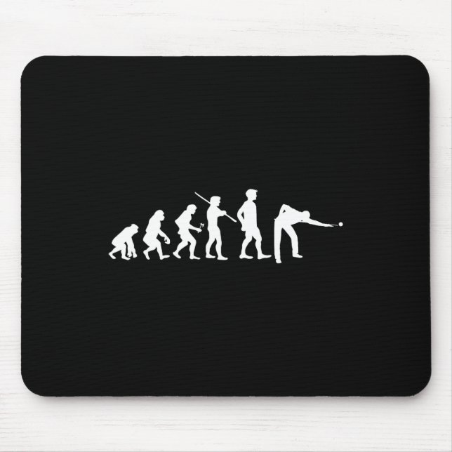 Alfombrilla De Ratón Evolution Pool Funny Pool Player Billiards Player (Frente)