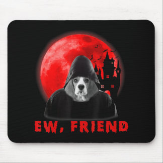Alfombrilla De Ratón Ew, amigo Beagle Perro Halloween Perro Regalos de