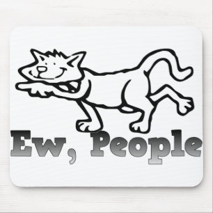 Alfombrilla De Ratón Ew, People Funny Cat Aovers Gift