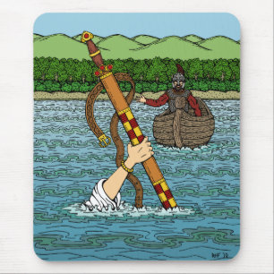 Alfombrilla De Ratón Excalibur y Arthur