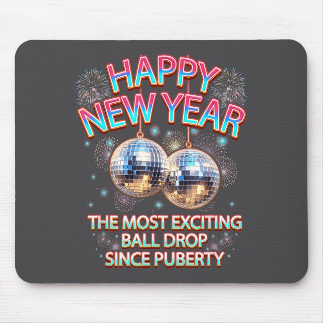Alfombrilla De Ratón Exciting Ball Drop Since-puberty Happy New Year Di (Frente)