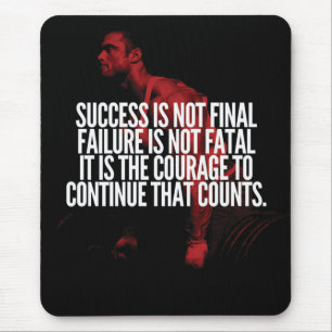 Alfombrilla De Ratón Éxito, fracaso y coraje. Motivación de entrenamien