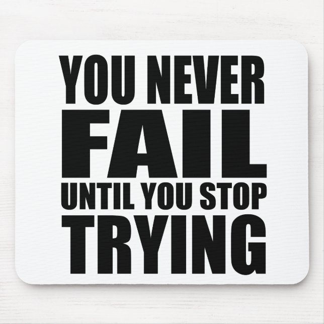 Alfombrilla De Ratón Éxitos de citas motivacionales (Frente)