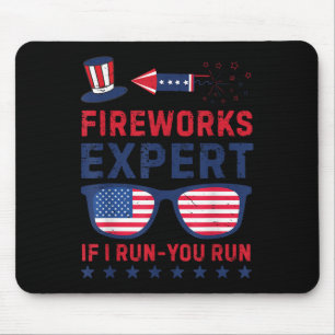 Alfombrilla De Ratón Experto en fuegos artificiales - Yo corro tú corre
