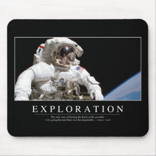 Alfombrilla De Ratón Exploración: Cita inspiradora 2