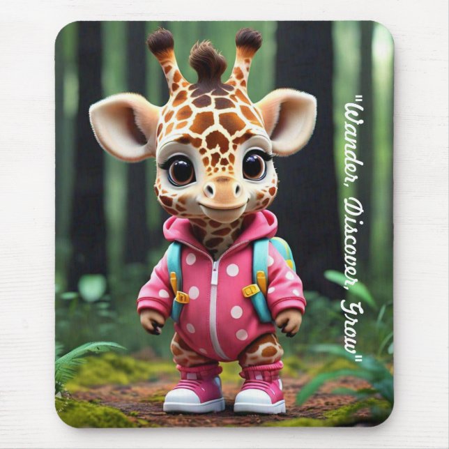 Alfombrilla De Ratón "Explorador de bosques silvestres" (Frente)