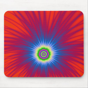 Alfombrilla De Ratón Explosión azul de Mousepad en rojo