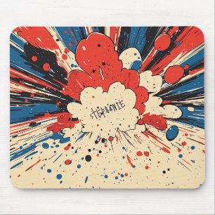 Alfombrilla De Ratón Explosión de arte pop de estilo cómico (4)