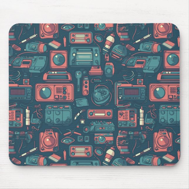 Alfombrilla De Ratón Explosión del pasado: tecnología de los 80 (Frente)