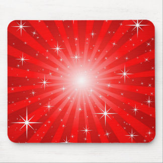 Alfombrilla De Ratón Explosión roja Mousepad de la estrella