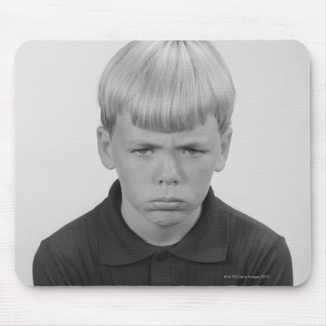 Alfombrilla De Ratón Expresiones faciales del muchacho (Frente)