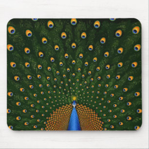 Alfombrilla De Ratón Extensión Mousepad del pavo real