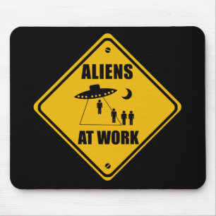 Alfombrilla De Ratón Extranjeros en el Rótulo del trabajo - Mousepad