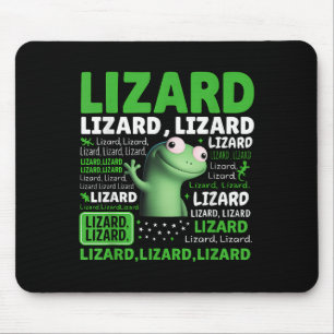 Alfombrilla De Ratón Extraño Cómnito Hombres Hombres Lizard Liz