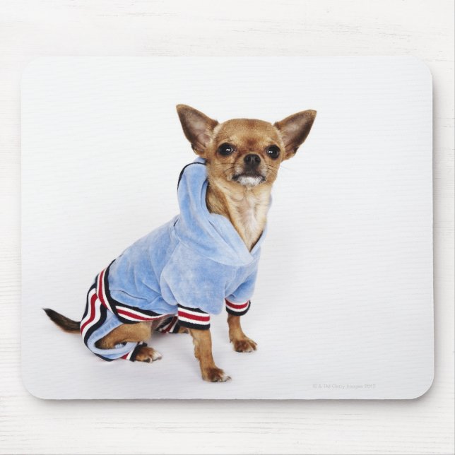 Alfombrilla De Ratón Extraño retrato de un Chihuahua Teacup 2 (Frente)