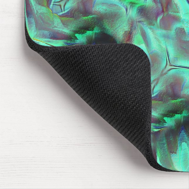 Alfombrilla De Ratón Extraño tono satinado, de verde a carbón (Esquina)