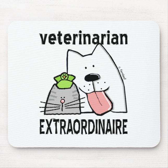 Alfombrilla De Ratón Extraordinario veterinario (Frente)