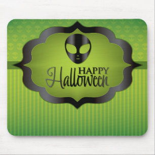 Alfombrilla De Ratón Extraterrestre verde de Halloween