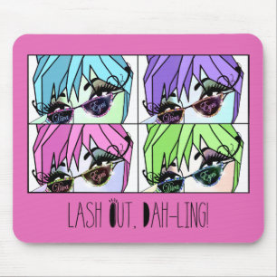 Alfombrilla De Ratón "Eyelash Divas", ¡Dah-ling!