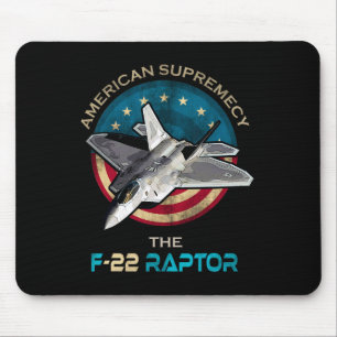 Alfombrilla De Ratón F22 Raptor Estadounidense Patriótico Fighter Jet 4