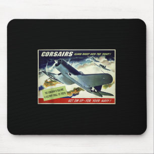 Alfombrilla De Ratón F4u Corsair Poster de la Propaganda de Guerra de A