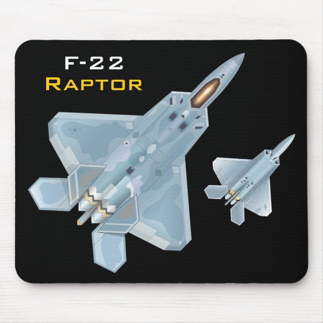 Alfombrilla De Ratón F-22 Raptor Mousepad (Frente)