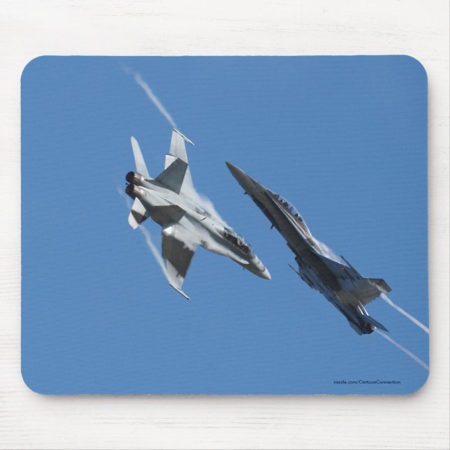 Alfombrilla De Ratón F/A-18 Fighter Jet Plane Air Show Stunt (Frente)