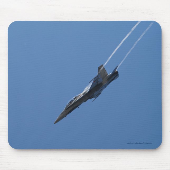 Alfombrilla De Ratón F/A-18 Fighter Jet Plane Air Show Stunt (Frente)