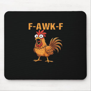 Alfombrilla De Ratón F-Awk-F Pollo F-Caw-F Gallo Divertido Humor Meme