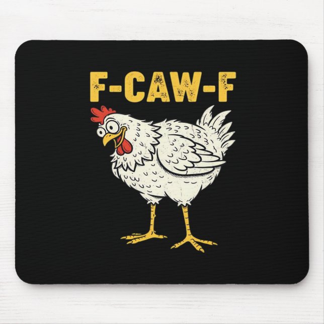 Alfombrilla De Ratón F-Caw-F Chicken Classic Retro Cool (Frente)