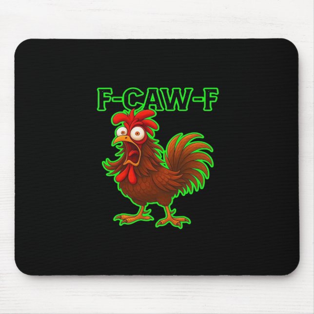 Alfombrilla De Ratón F-Caw-F Chicken Classic Retro Graphic (Frente)
