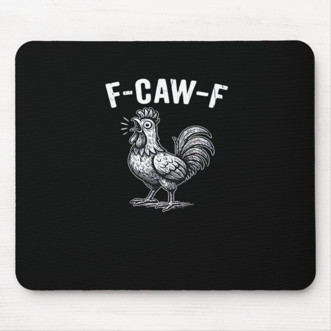 Alfombrilla De Ratón F-Caw-F Chicken Retro Graphic (Frente)