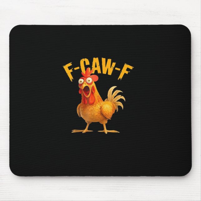 Alfombrilla De Ratón F-Caw-F Divertido Único (Frente)