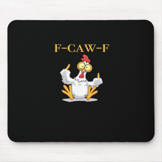 Alfombrilla De Ratón F-Caw-F Funny Chicken Retro Classic (Frente)