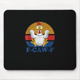 Alfombrilla De Ratón F-Caw-F Gallo Retro Antiguo Divertido Pollo Hacied