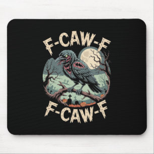 Alfombrilla De Ratón F-caw-f Zombie Crow Halloween Black Crow Vintage H