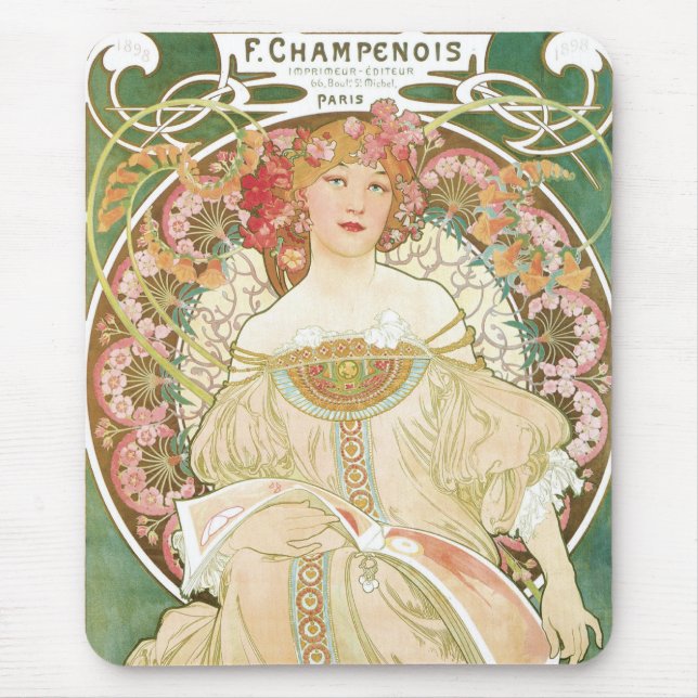 Alfombrilla De Ratón F Champenios de Alfonso Mucha (Frente)