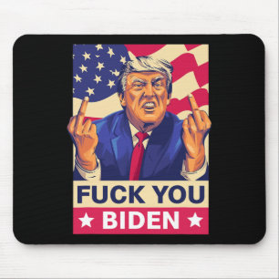 Alfombrilla De Ratón F%ck You Biden Funny Trump