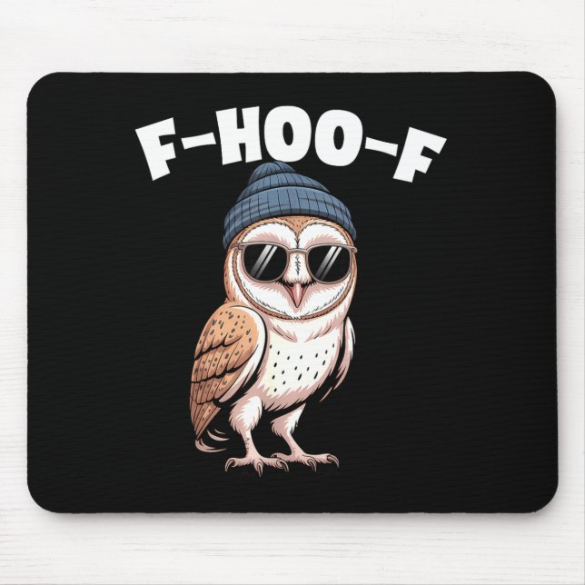 Alfombrilla De Ratón F-hoo-f Funny Bird Meme Graphic  (Frente)