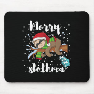 Alfombrilla De Ratón Fa de los Navidades de Feliz Navidad Lazy Sloth Lo