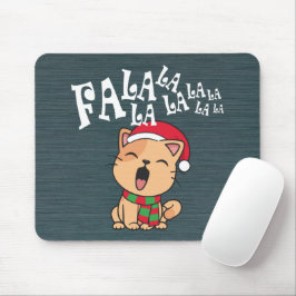 Alfombrilla De Ratón Fa La La La La Navidades canto de gatos | Mousepad